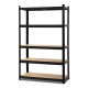 Giantz 1.8M Heavy-Duty Warehouse Rack - 5-Tier Adjustable Steel Shelving, 1000kg Capacity, Easy Assembly, Black Giantz 1.8M Heavy-Duty Warehouse Rack - 5-Tier Adjustable Steel Shelving, 1000kg Capacity, Easy Assembly, Black
