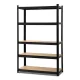 Giantz 1.8M Heavy-Duty Warehouse Rack - 5-Tier Adjustable Steel Shelving, 1000kg Capacity, Easy Assembly, Black