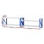 Giantz 2x 0.9M Heavy Duty Steel Garage Shelving Workbench Rack, 200kg Per Shelf, Adjustable Storage, Blue/Grey