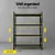 Giantz 2m x 1.5m Heavy Duty Garage Shelving Rack, Industrial Steel, 200kg Per Shelf, Adjustable, Black
