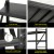 Giantz 2M x 1.8M Heavy Duty Steel Garage Shelving Rack, 4-Tier Warehouse Storage, 200kg per Shelf, Black