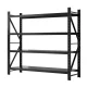 Giantz 2M x 1.8M Heavy Duty Steel Garage Shelving Rack, 4-Tier Warehouse Storage, 200kg per Shelf, Black