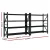 Giantz 4M x 1.8M Steel Garage Shelving Rack, Heavy Duty 200kg Per Shelf, Adjustable, Black, Set of 2 Units