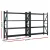 Giantz 4Mx2M Heavy Duty Garage Shelving Warehouse Rack Black, Steel, 200kg per Shelf, Adjustable, Rust-Resistant
