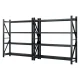 Giantz 4Mx2M Heavy Duty Garage Shelving Warehouse Rack Black, Steel, 200kg per Shelf, Adjustable, Rust-Resistant