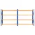 Giantz 4Mx2M Heavy Duty Garage Shelving Rack, Industrial Steel, 200kg per Shelf, Adjustable, Orange, Set of 2