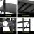 Giantz 4M x 2.4M Heavy Duty Garage Shelving Rack, Black Steel, 200kg Per Shelf, Adjustable, Z-Braced, 2 Pack