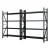 Giantz 4M x 2.4M Heavy Duty Garage Shelving Rack, Black Steel, 200kg Per Shelf, Adjustable, Z-Braced, 2 Pack