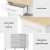 Artiss 100cm White Kitchen Island Trolley Cart with Drawers, Cabinets, Shelves, MDF, Mobile Serving Storage