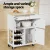 Artiss Kitchen Island Trolley Rolling Cart, MDF, White & Oak, 67x38x86.5cm, Storage Drawer, Cupboard, Lockable Wheels
